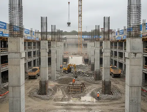 Underground Parking Structure Concrete Forming